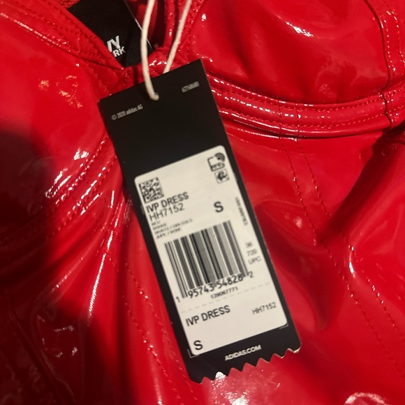 Ivy Park, Red latex bodycon mini dress - Picture 2 of 3